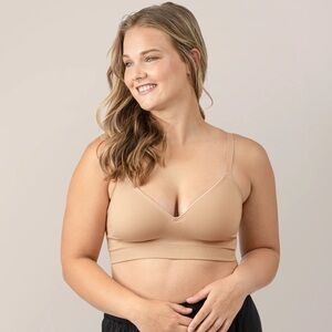 Kindred Bravely Everly‎ Wireless Contour Bra Beige Small New With Tags